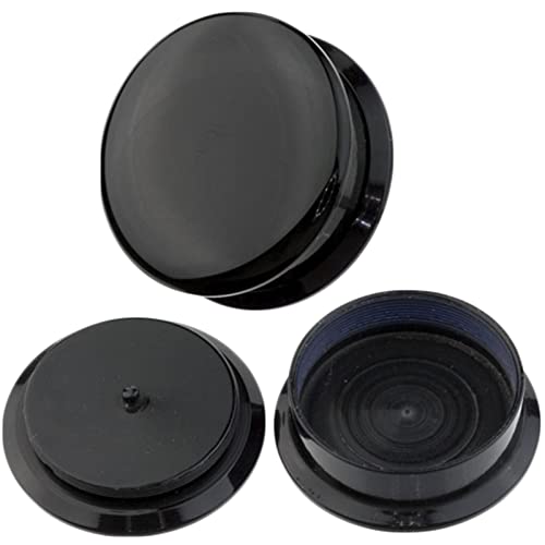 ANAZOZ Plugs Schraubverschluss 20mm, Plugs Acryl Frauen 2 stück Ohrringe Piercing Plug Schwarz Flach mit Schraubgewinde von ANAZOZ