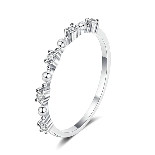 ANAZOZ Ringe für Damen Gold 585, Trauringe Damen größe 47 | Stapelring mit Labor Diamant D-VVS1 oder VVS2 Echtschmuck von ANAZOZ