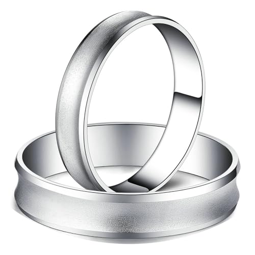 ANAZOZ Trauringe Paar Platin Paarpreis, Ringe Paar Set Hochzeitringe Echtschmuck Verlobungsringe Damen Gr. 57 und Herren Gr. 60 von ANAZOZ