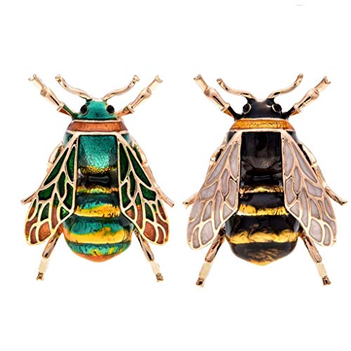 Mode Natürliche Insekt Tier Emaille Broschen Biene Legierung Pins Vintage Schmuck Für Frauen, Biene von ANBP