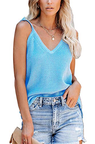 ANCAPELION Damen Sommer Weste Top Ärmellose Oberteile Chiffon Tank Tops Lace Shirt von ANCAPELION