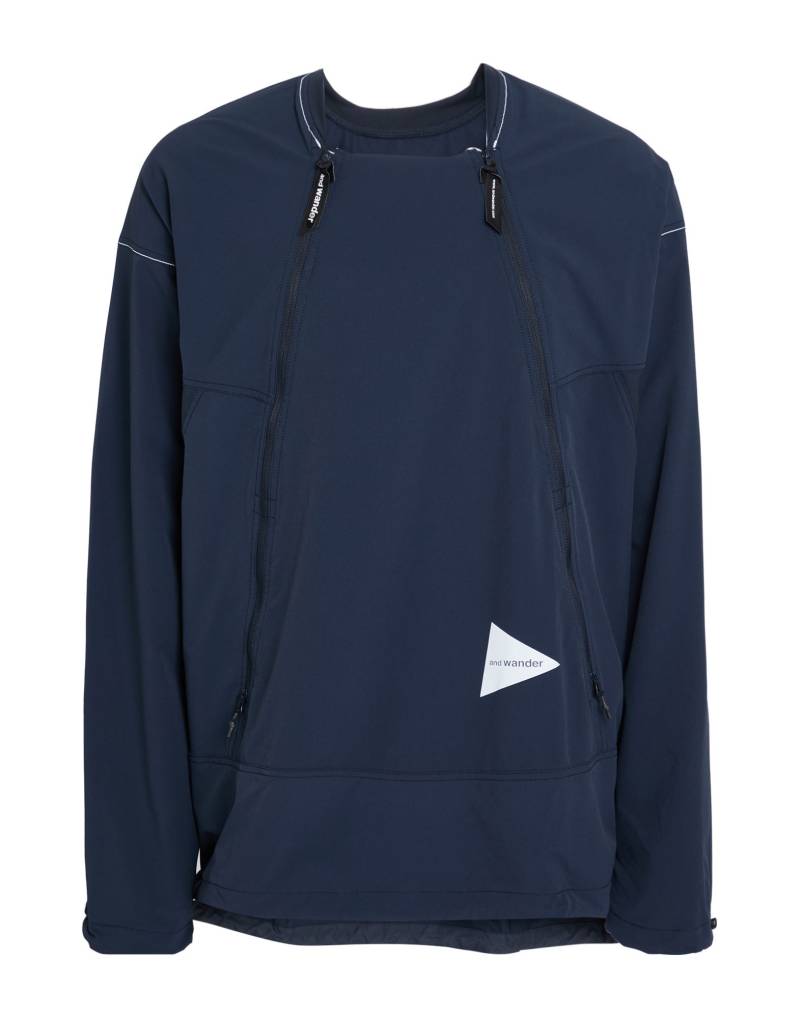 AND WANDER Jacke & Anorak Herren Blau von AND WANDER