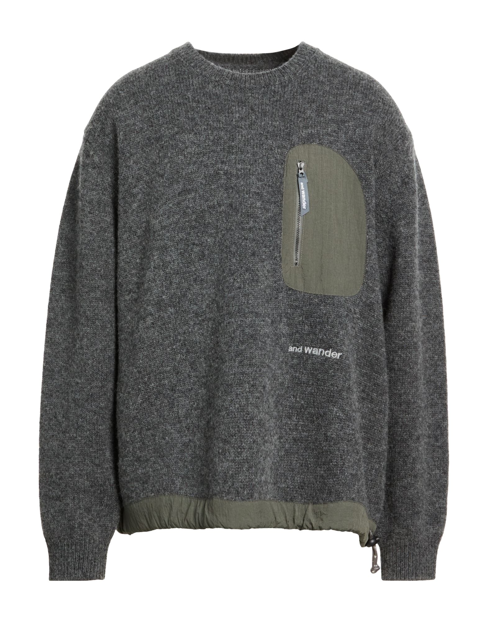 AND WANDER Pullover Herren Grau von AND WANDER