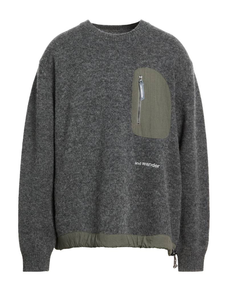 AND WANDER Pullover Herren Grau von AND WANDER