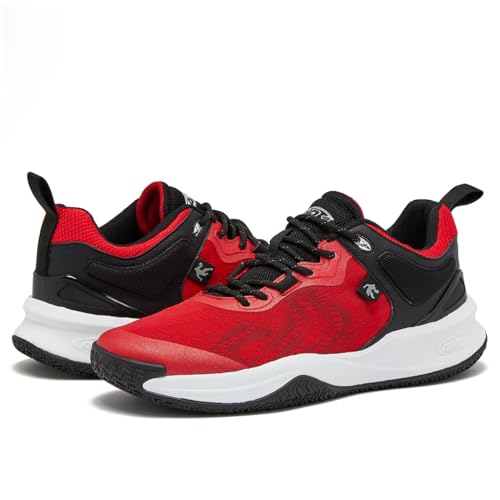 AND1 Prospect Athletic Shoes for Men, Basketball Shoes or Mens Running Sneakers, Red, Black or White Sizes 7 to 16, Rot/Ausflug, einfarbig (Getaway Solids), 17.5 Women/16 Men von AND1