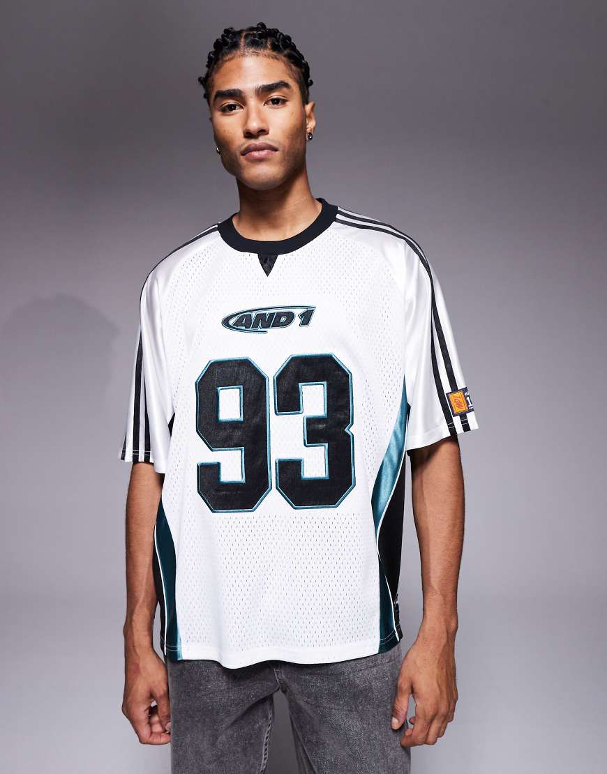 And1 - Airtex-Sporttrikot in Blau-Bunt von AND1