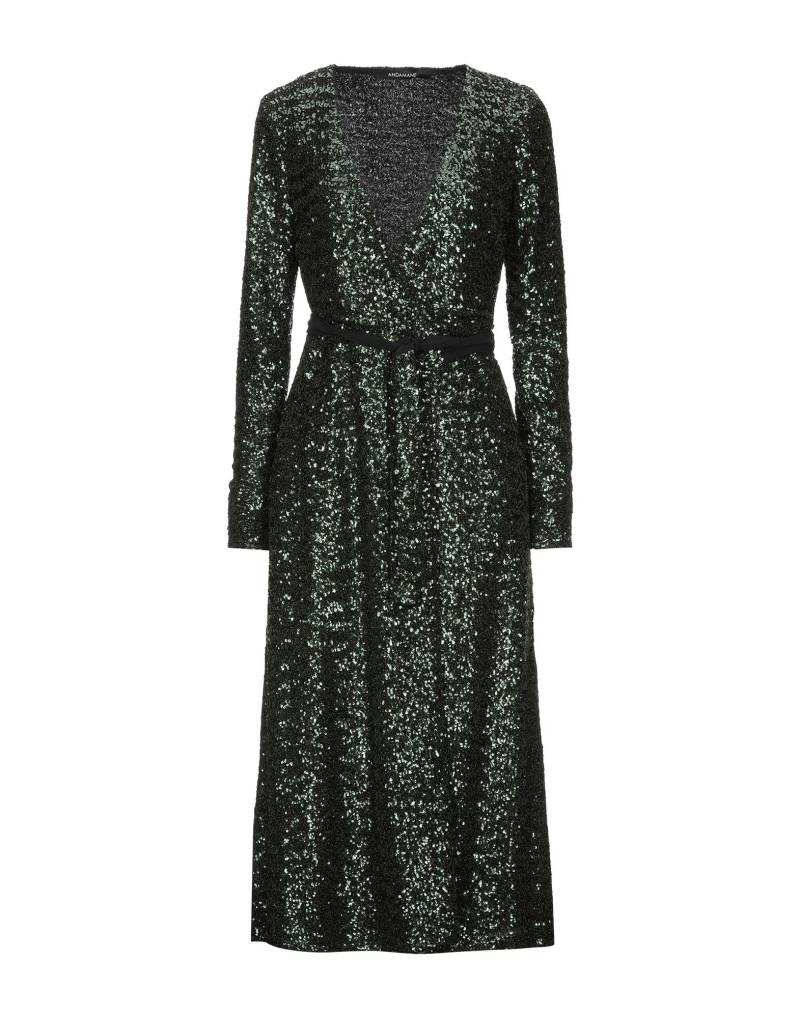 ANDAMANE Midi-kleid Damen Dunkelgrün von ANDAMANE