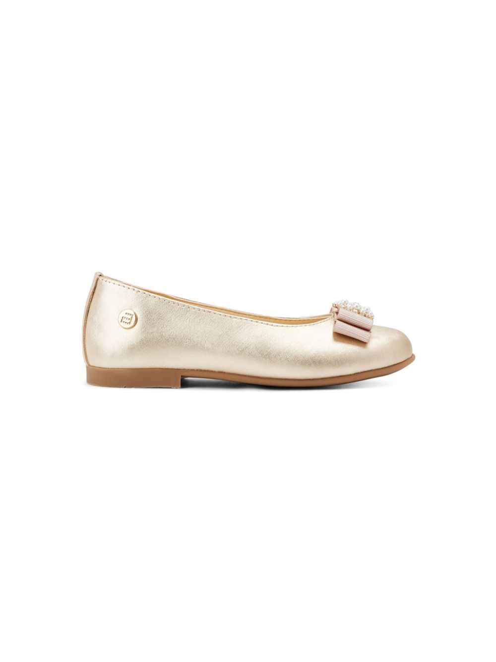 ANDANINES Ballerinas mit Schleife - Gold von ANDANINES