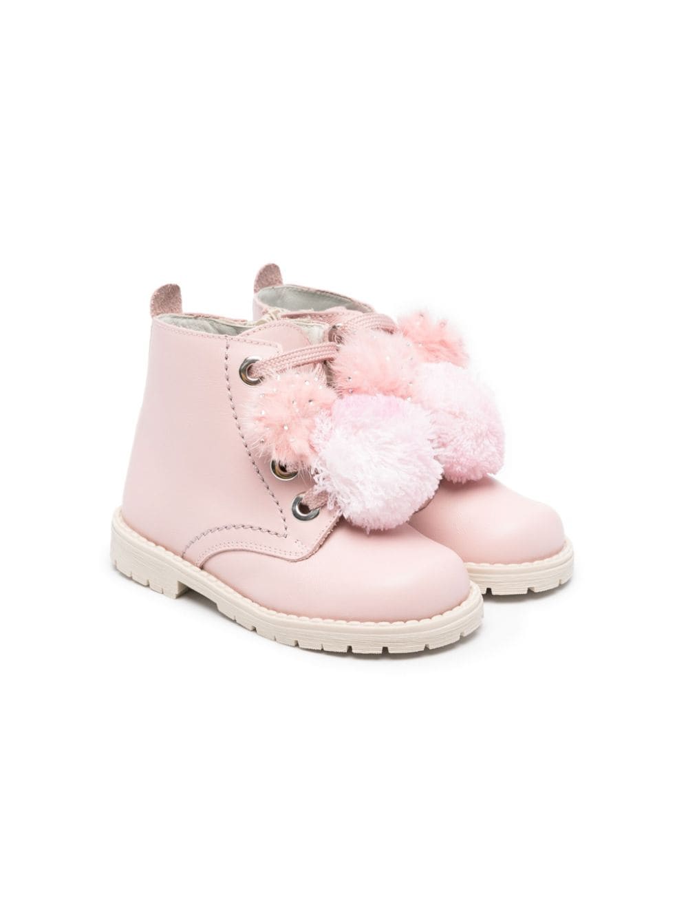 ANDANINES Stiefel mit Pompons - Rosa von ANDANINES