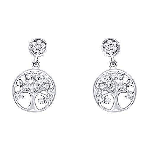 ANDANTE 925 Sterling Silber Damen Ohrstecker Ohrringe Ohrhänger ** Lebensbaum ** von ANDANTE