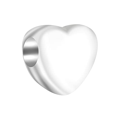 Andante-Stones Silber Bead Herz Element Kugel für European Beads + Organzasäckchen von Andante-Stones