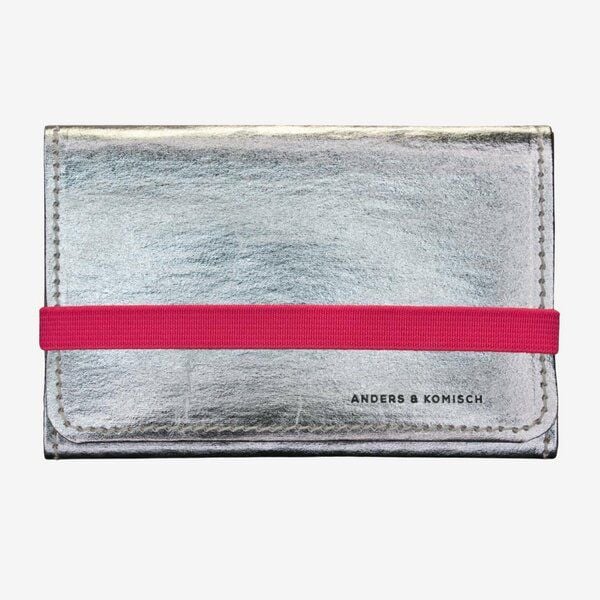 ANDERS & KOMISCH Geldbörse mittelgroß Silber - A&K KOMPAKT Portemonnaie mit Münzfach ANDERS & KOMISCH Geldbörse mittelgroß Silber - A&K KOMPAKT Portemonnaie mit Münzfach von ANDERS & KOMISCH