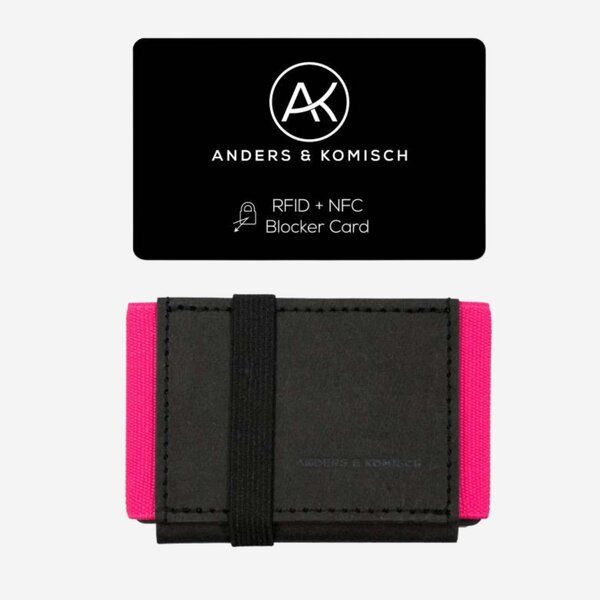 ANDERS & KOMISCH Kleiner Geldbeutel mit RFID- & NFC Schutz – A&K MINI Bundle Schwarz ANDERS & KOMISCH Kleiner Geldbeutel mit RFID- & NFC Schutz – A&K MINI Bundle Schwarz von ANDERS & KOMISCH