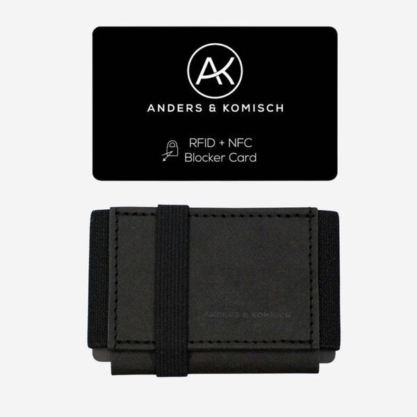 ANDERS & KOMISCH Kleiner Geldbeutel mit RFID- & NFC Schutz – A&K MINI Bundle Schwarz ANDERS & KOMISCH Kleiner Geldbeutel mit RFID- & NFC Schutz – A&K MINI Bundle Schwarz von ANDERS & KOMISCH