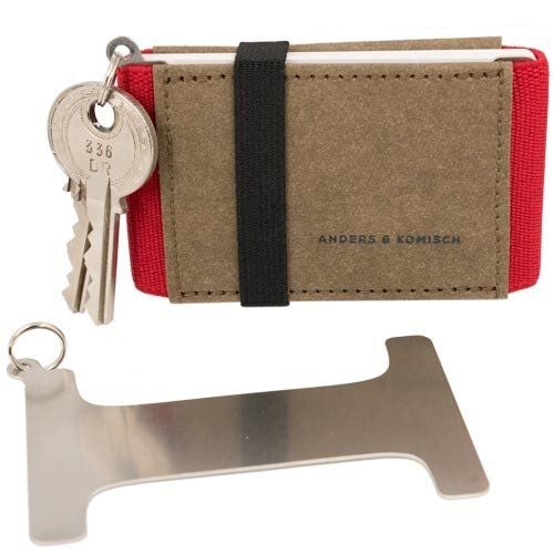 ANDERS & KOMISCH Kleines Portemonnaie mit Schlüsselanhänger für 1-3 Schlüssel von ANDERS & KOMISCH