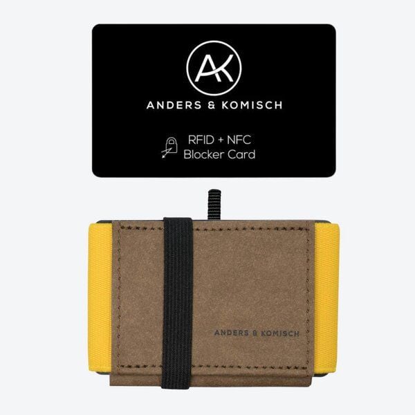 ANDERS & KOMISCH MINI DELUXE Wallet mit RFID Schutz Karte - Minimalistisches Portemonnaie Braun ANDERS & KOMISCH MINI DELUXE Wallet mit RFID Schutz Karte - Minimalistisches Portemonnaie Braun von ANDERS & KOMISCH