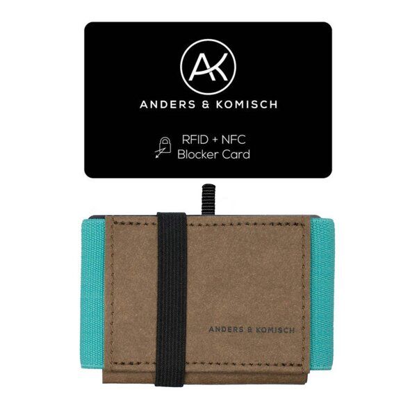 ANDERS & KOMISCH MINI DELUXE Wallet mit RFID Schutz Karte - Minimalistisches Portemonnaie Braun ANDERS & KOMISCH MINI DELUXE Wallet mit RFID Schutz Karte - Minimalistisches Portemonnaie Braun von ANDERS & KOMISCH