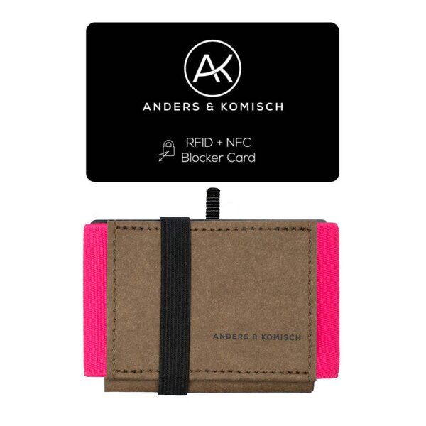 ANDERS & KOMISCH MINI DELUXE Wallet mit RFID Schutz Karte - Minimalistisches Portemonnaie Braun ANDERS & KOMISCH MINI DELUXE Wallet mit RFID Schutz Karte - Minimalistisches Portemonnaie Braun von ANDERS & KOMISCH
