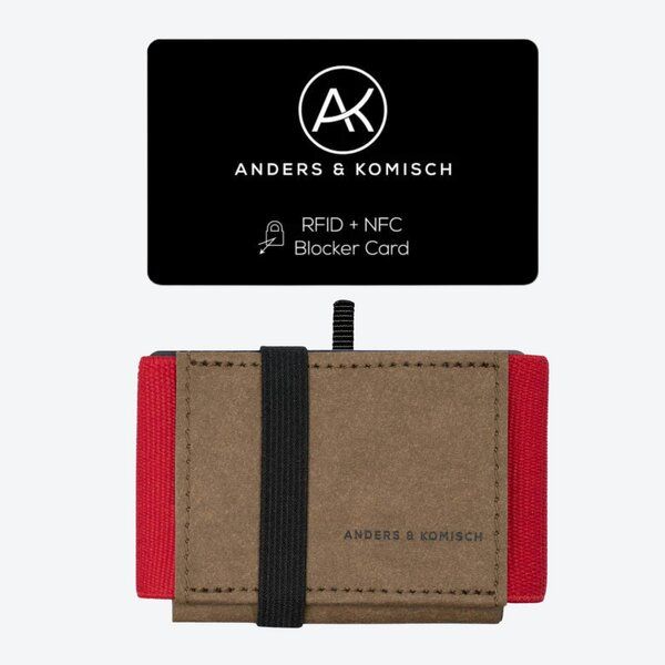 ANDERS & KOMISCH MINI DELUXE Wallet mit RFID Schutz Karte - Minimalistisches Portemonnaie Braun ANDERS & KOMISCH MINI DELUXE Wallet mit RFID Schutz Karte - Minimalistisches Portemonnaie Braun von ANDERS & KOMISCH