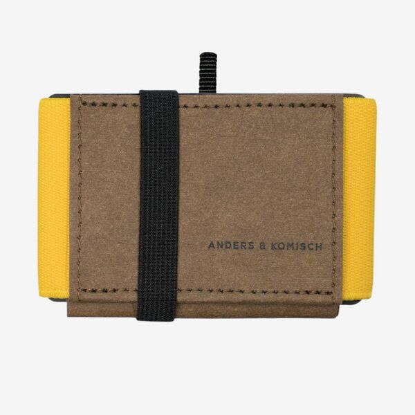 ANDERS & KOMISCH MINI PRO Wallet mit Münzfach - Kleines cleveres Portemonnaie Braun von ANDERS & KOMISCH
