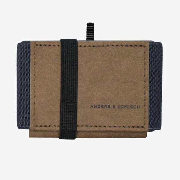 ANDERS & KOMISCH MINI PRO Wallet mit Münzfach - Kleines cleveres Portemonnaie Braun von ANDERS & KOMISCH