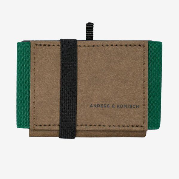 ANDERS & KOMISCH MINI PRO Wallet mit Münzfach - Kleines cleveres Portemonnaie Braun von ANDERS & KOMISCH