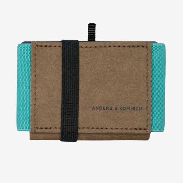 ANDERS & KOMISCH MINI PRO Wallet mit Münzfach - Kleines cleveres Portemonnaie Braun von ANDERS & KOMISCH