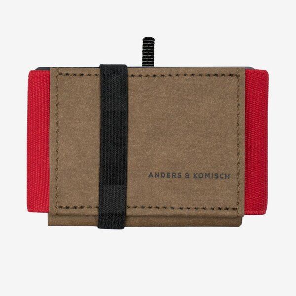 ANDERS & KOMISCH MINI PRO Wallet mit Münzfach - Kleines cleveres Portemonnaie Braun von ANDERS & KOMISCH