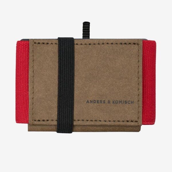 ANDERS & KOMISCH MINI PRO Wallet mit Münzfach - Kleines cleveres Portemonnaie Braun von ANDERS & KOMISCH