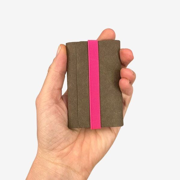 ANDERS & KOMISCH Veganes Kreditkartenetui - Cardholder mit Münzfach - A&K TINY Braun von ANDERS & KOMISCH