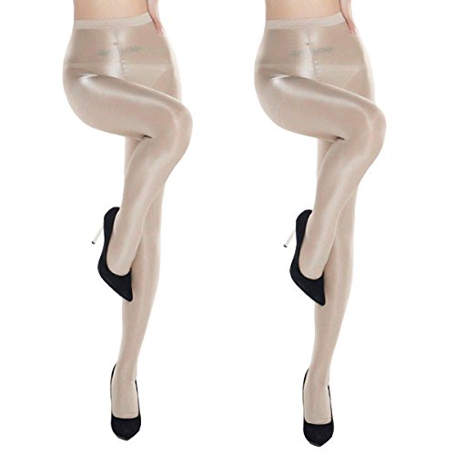 ANDIBEIQI 2 Pairs Dance Strümpfe Frauen Shaping Socken Öl Socken Shiny Silk Strumpfhosen Tanzstrumpfhosen 70den von ANDIBEIQI
