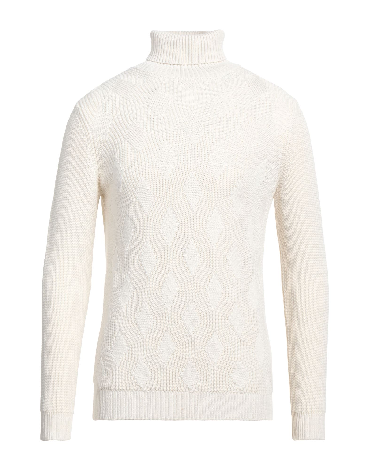 ANDREA FENZI Rollkragenpullover Herren Elfenbein von ANDREA FENZI