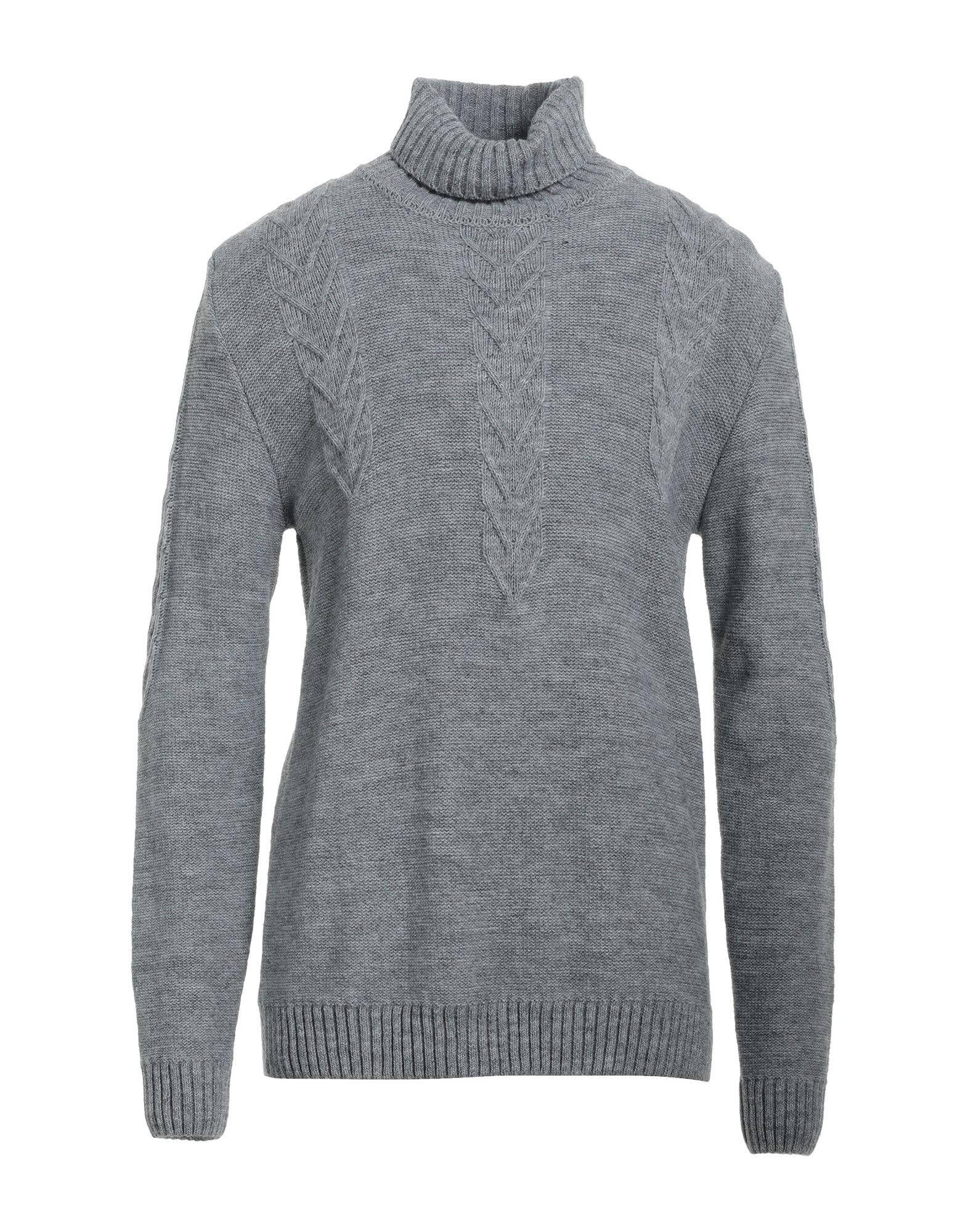 ANDREA FENZI Rollkragenpullover Herren Grau von ANDREA FENZI