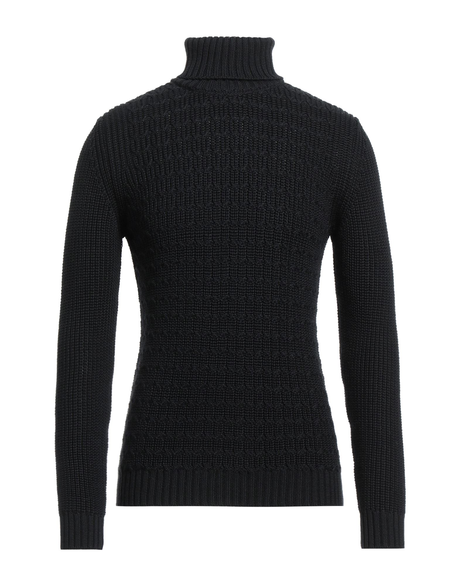 ANDREA FENZI Rollkragenpullover Herren Schwarz von ANDREA FENZI