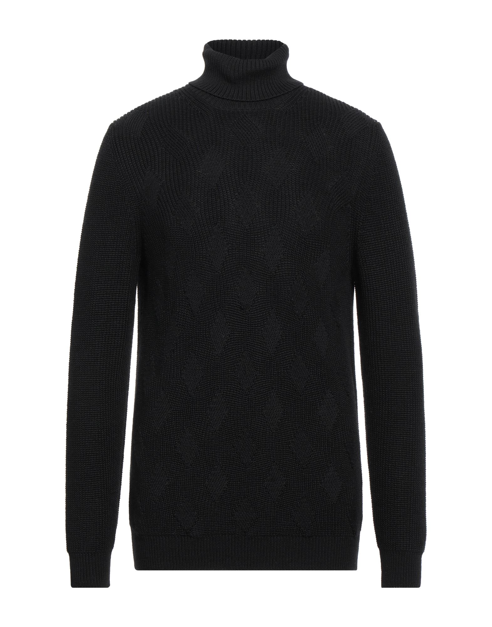 ANDREA FENZI Rollkragenpullover Herren Schwarz von ANDREA FENZI