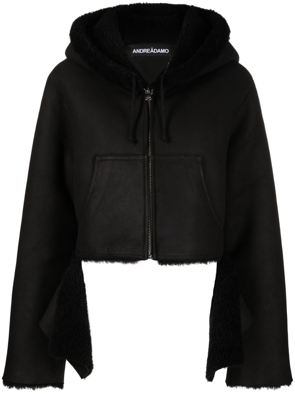 ANDREĀDAMO Wendbare Jacke aus Shearling - Schwarz von ANDREĀDAMO