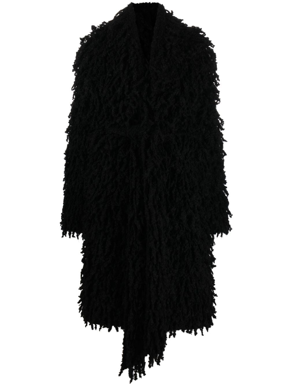 ANDREĀDAMO Mantel aus Faux Fur - Schwarz von ANDREĀDAMO