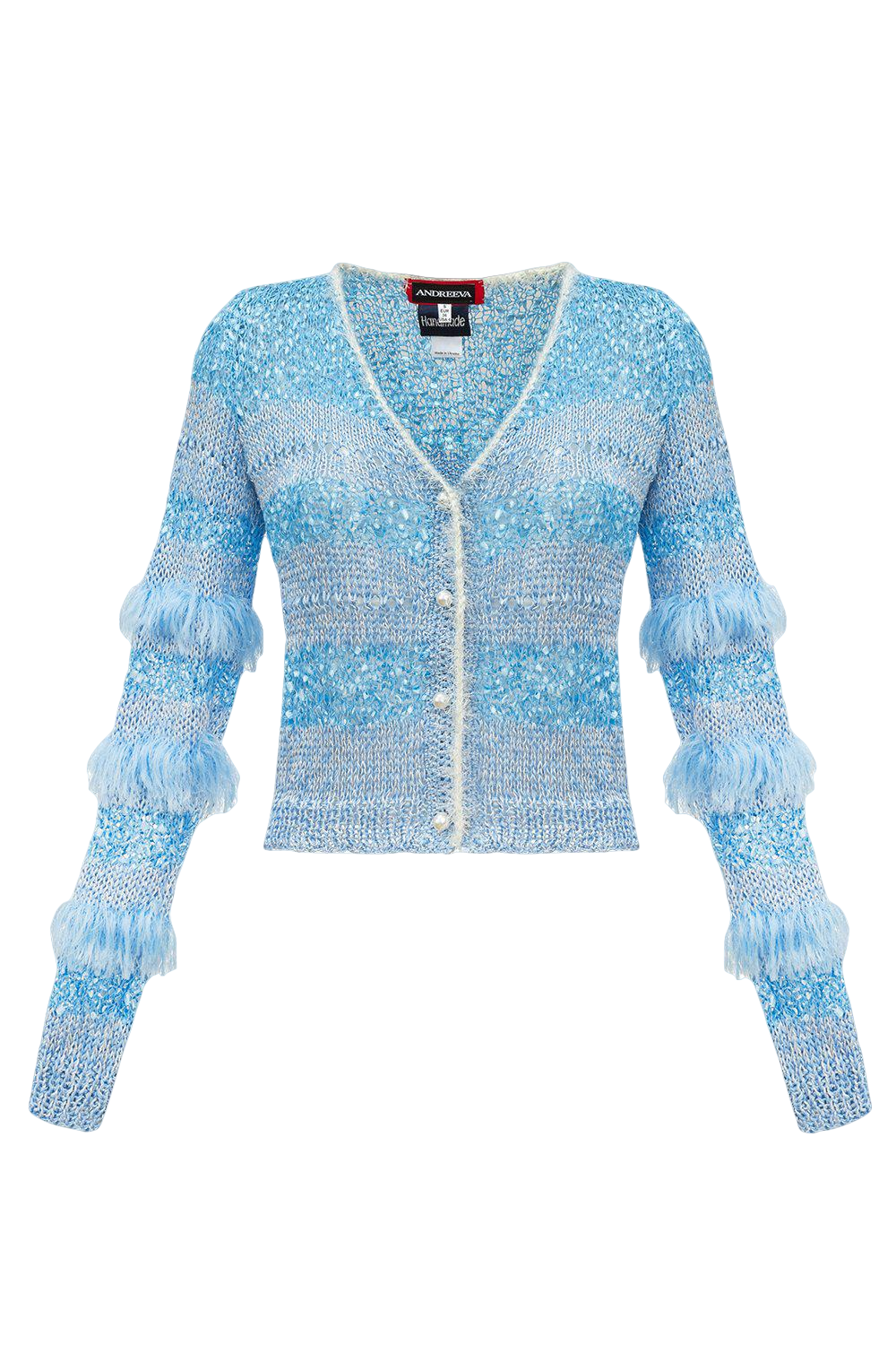 Blue Handmade Knit Sweater von ANDREEVA