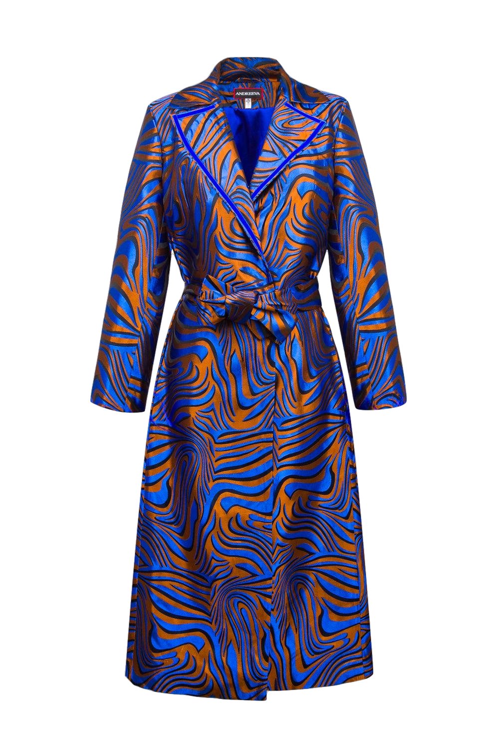 Blue Marilyn Coat № 23 - Blue - XS - ANDREEVA - Spring coats Blue Marilyn Coat № 23 - Blue - XS - ANDREEVA - Spring coats von ANDREEVA