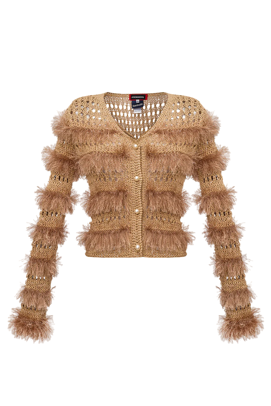 Brown Handmade Knit Sweater von ANDREEVA