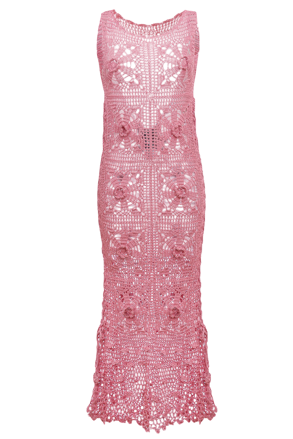 Dust Rose Handmade Crochet Dress von ANDREEVA