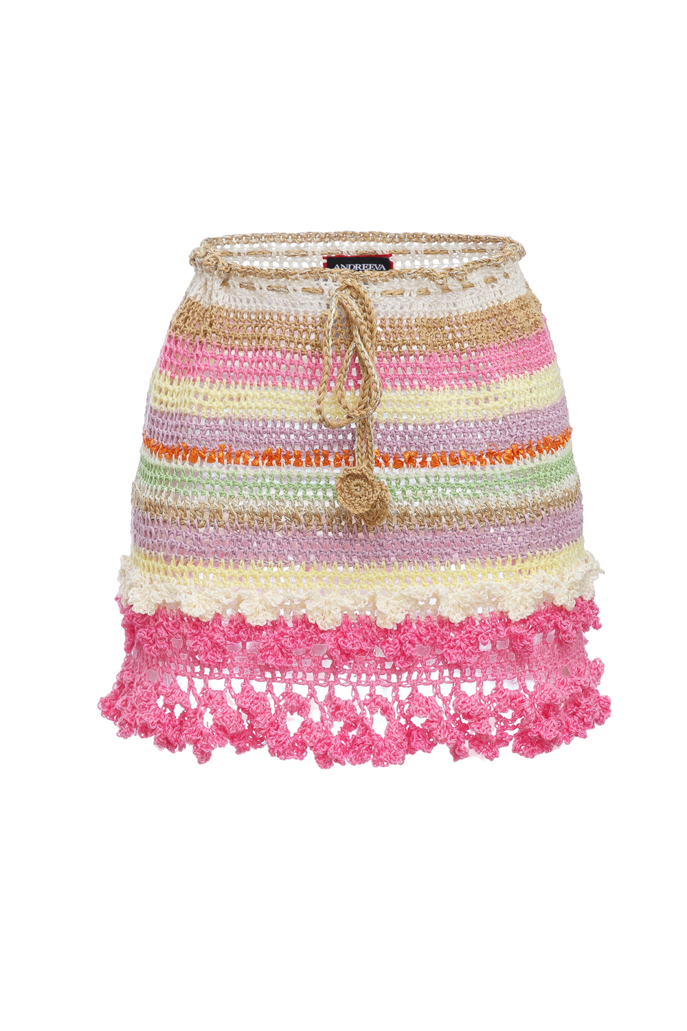 Malva Multicolor Handmade Crochet Mini Skirt - Multi color - L - ANDREEVA - Mini skirts Malva Multicolor Handmade Crochet Mini Skirt - Multi color - L - ANDREEVA - Mini skirts von ANDREEVA