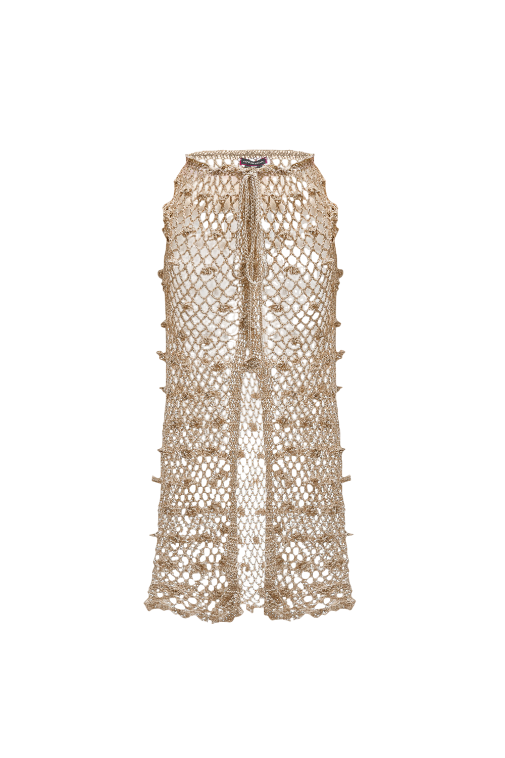 Metallic Handmade Crochet Skirt von ANDREEVA