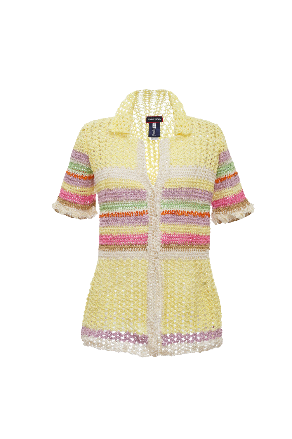 Multicolor Handmade Crochet Shirt von ANDREEVA