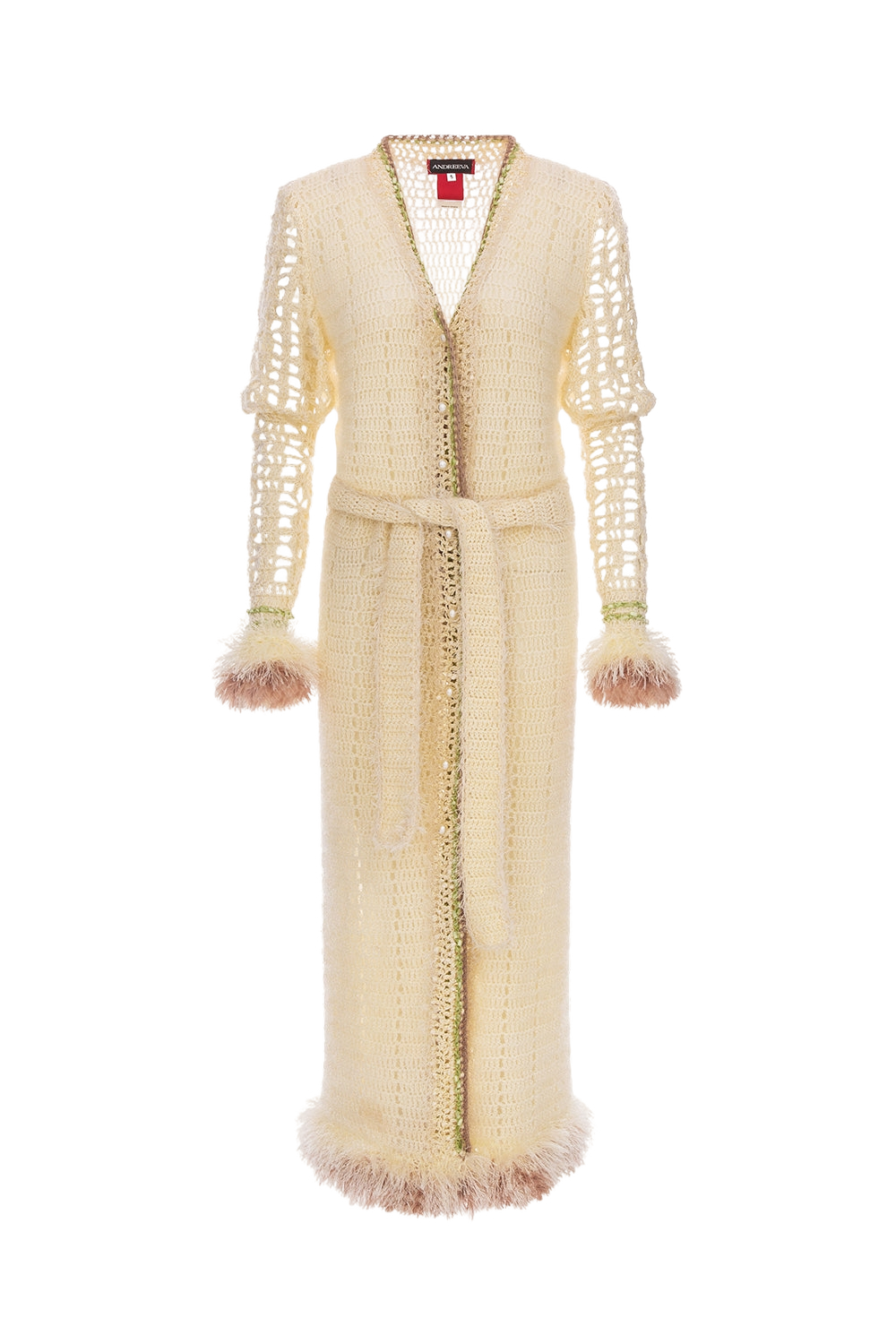 White Handmade Knit Cardigan - White - S - ANDREEVA - Cardigans White Handmade Knit Cardigan - White - S - ANDREEVA - Cardigans von ANDREEVA