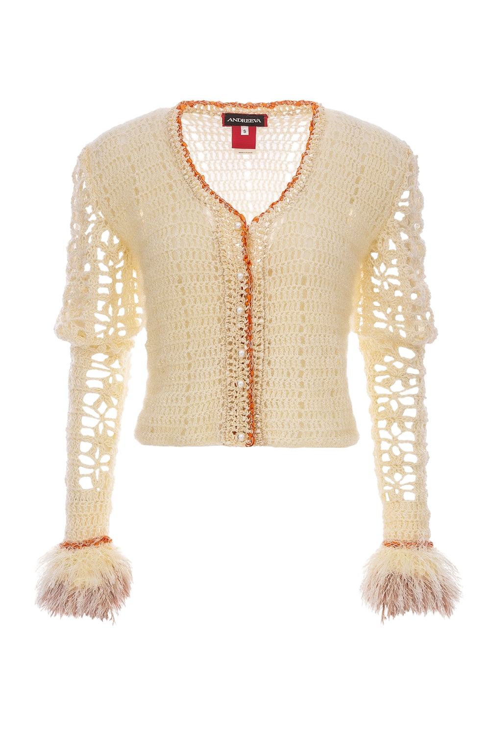 White Handmade Knit Cardigan - White - S - ANDREEVA - Cardigans White Handmade Knit Cardigan - White - S - ANDREEVA - Cardigans von ANDREEVA