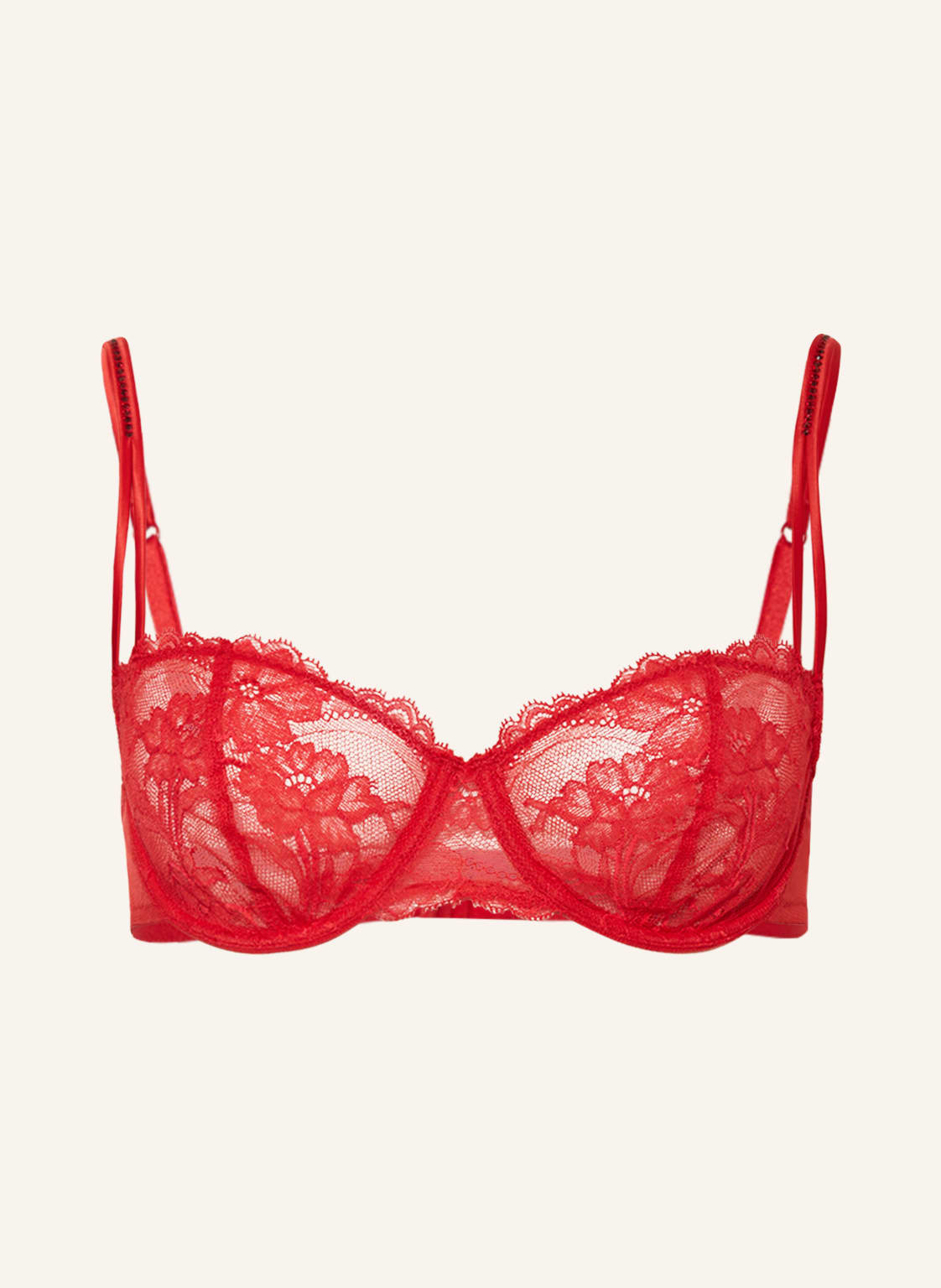 Andres Sarda Balconette-Bh Gaga Mit Swarovski Kristallen rot von ANDRES SARDA