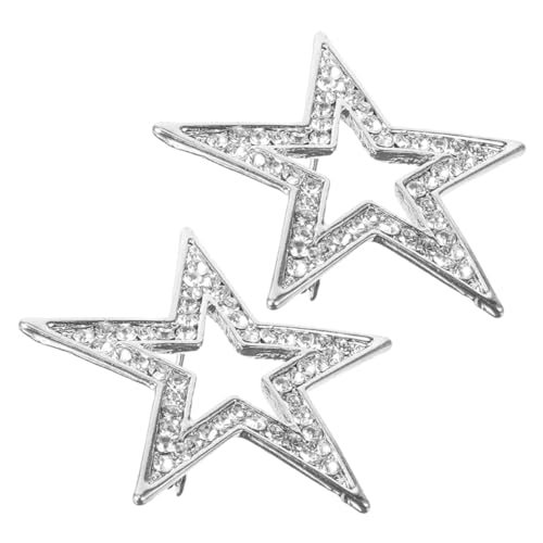 ANDRESLAD 2stücke Stern Brosche Für Damen Strass-anstecknadel Dekorative Brosche Für Anzüge Und Kleider Schalnadeln Aus Legierung Geeignet Für Business Und Hochzeit von ANDRESLAD