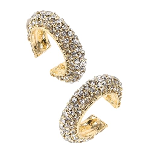 ANDRESLAD 2stücke Ohrmanschetten Für Frauen Gefälschte Ohrmanschette Eleganter Knochenclip C-förmige Ohrmanschetten-decor Ohrclips Für Täglichen Gebrauch Festtags-ohrringe von ANDRESLAD
