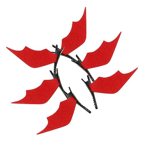 ANDRESLAD 3paare Halloween Haarschmuck Bat Wing Haarclips Für Cosplay Und Partys Stilvolle Fledermaus Haarnadeln Für Kreative Looks von ANDRESLAD